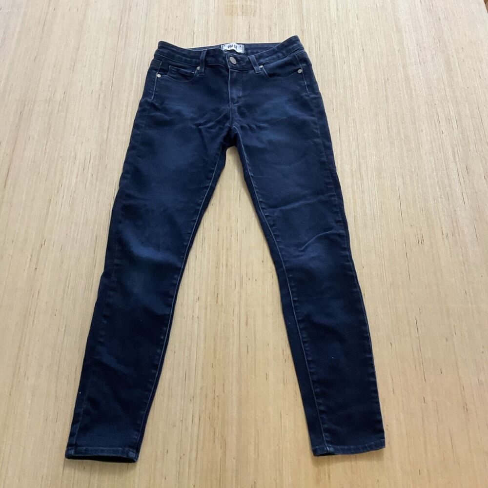 Paige Verdugo Ultra Skinny Denim Jeans in Dark Wash Binx Size 27 with Flaw